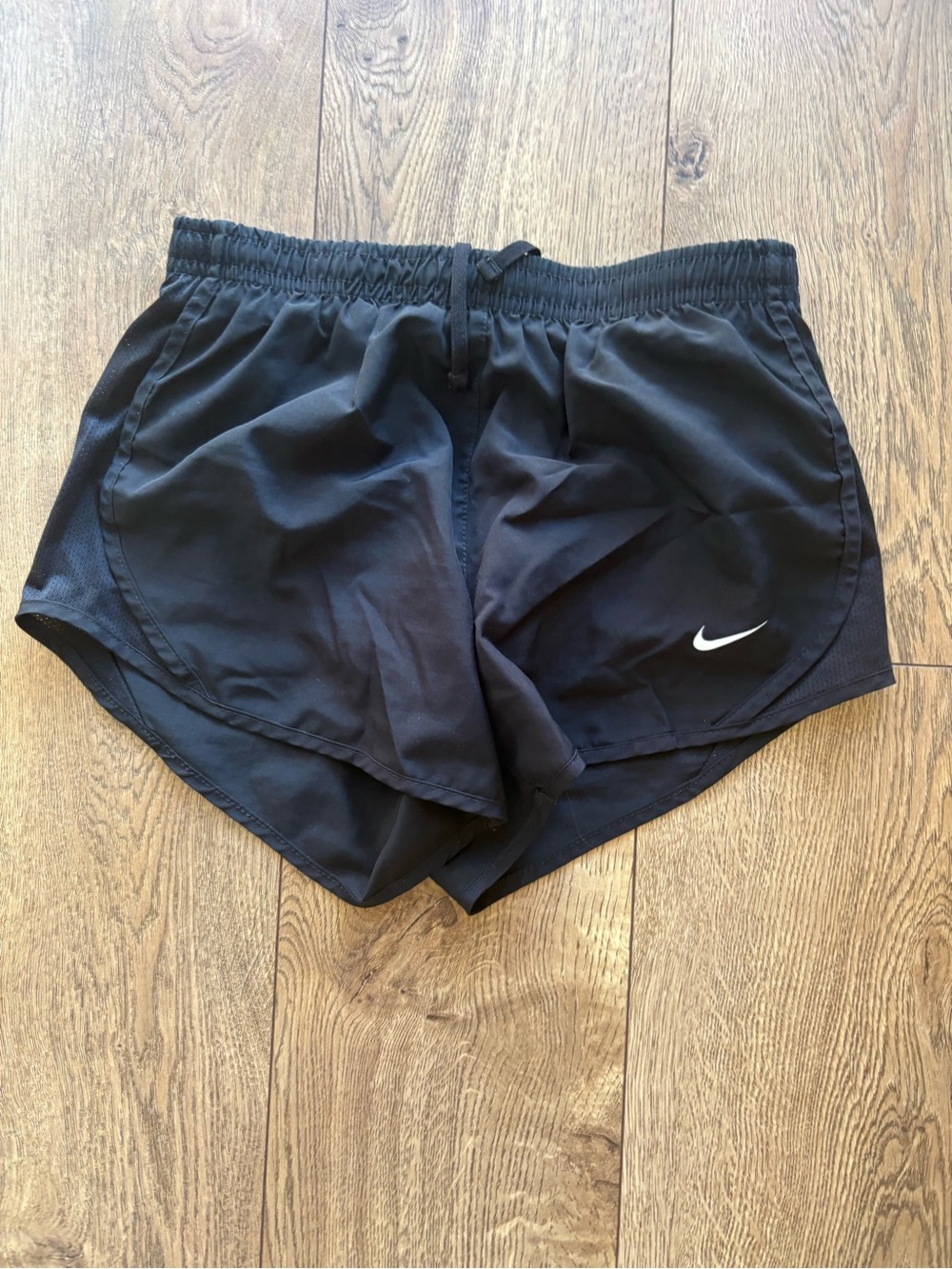 Nike Black Women's Athletic Running Shorts with Swoosh
